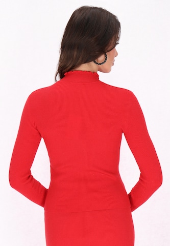 faina - Pullover em vermelho
