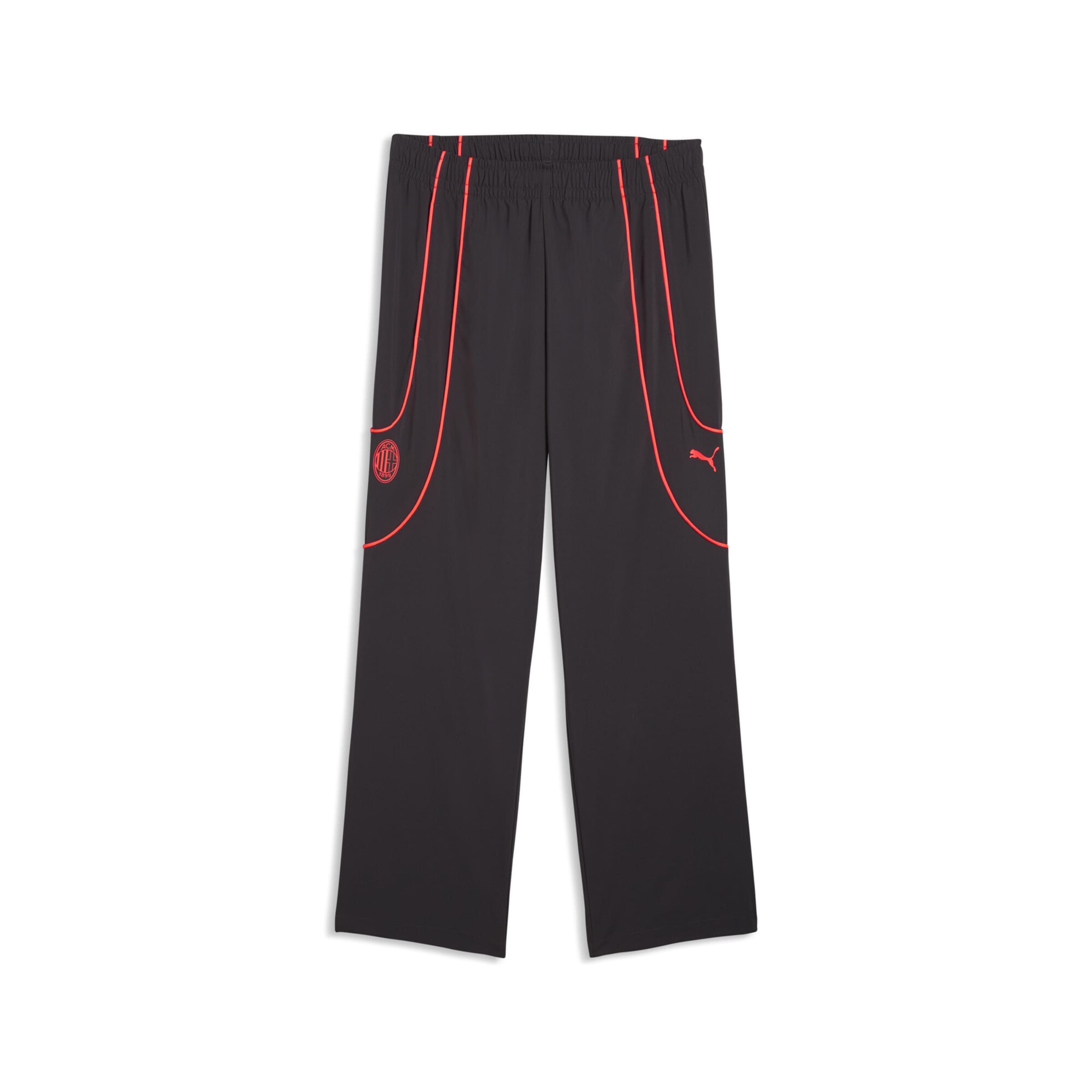 PUMA Loose fit Workout Pants 'AC Milan Pumatech-X' in Grey: front