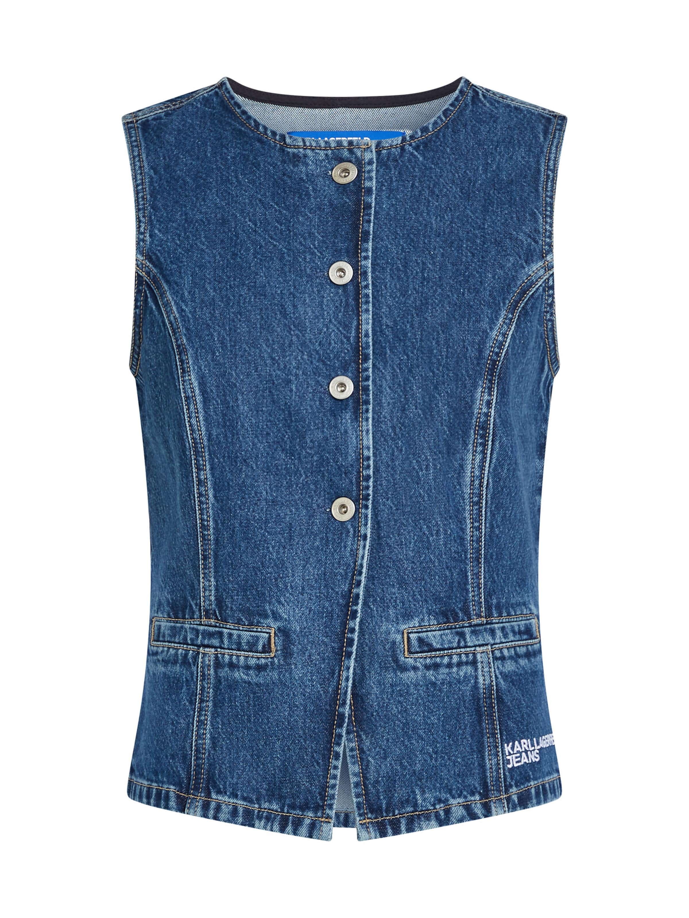 KARL LAGERFELD JEANS Γιλέκο σε μπλε: μπροστά