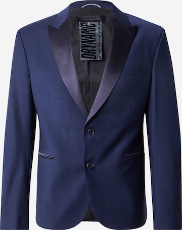 DRYKORN Slim Fit Business pikkutakki 'LORIENT' värissä sininen: etupuoli