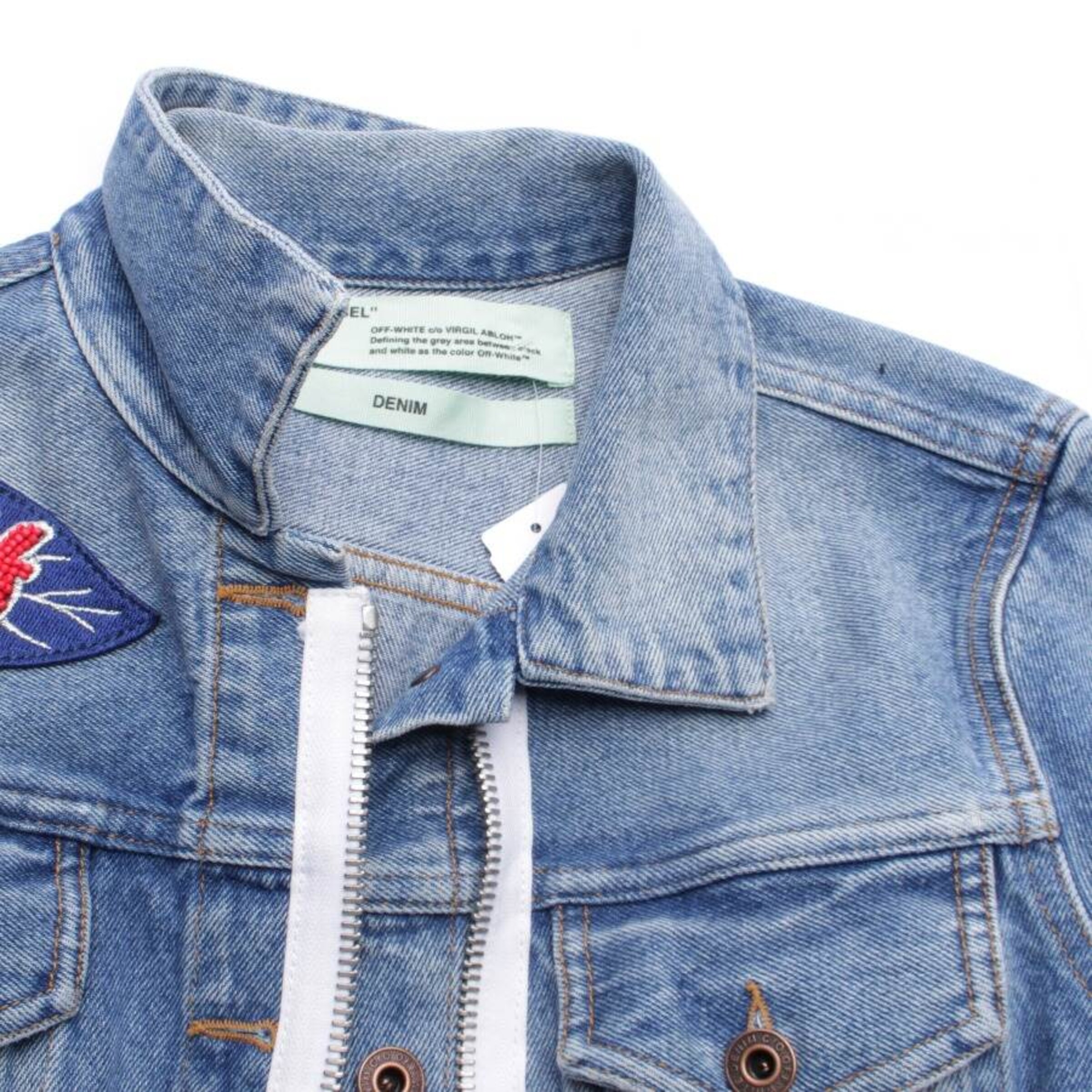 Off-White Sommerjacke XXS in Blau