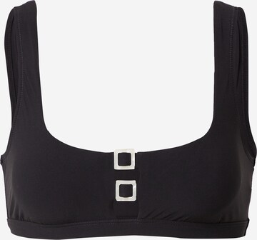 ETAM Bralette Bikini Top in Black: front