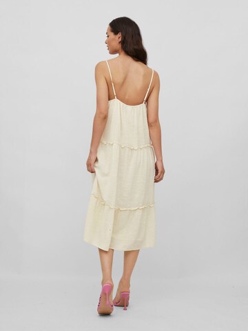 VILA Sommerkleid in Beige