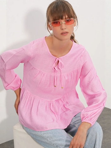Bigdart - Blusa em rosa