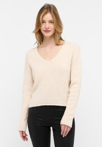 MUSTANG Pullover 'Laurie' in Weiß: Vorderseite