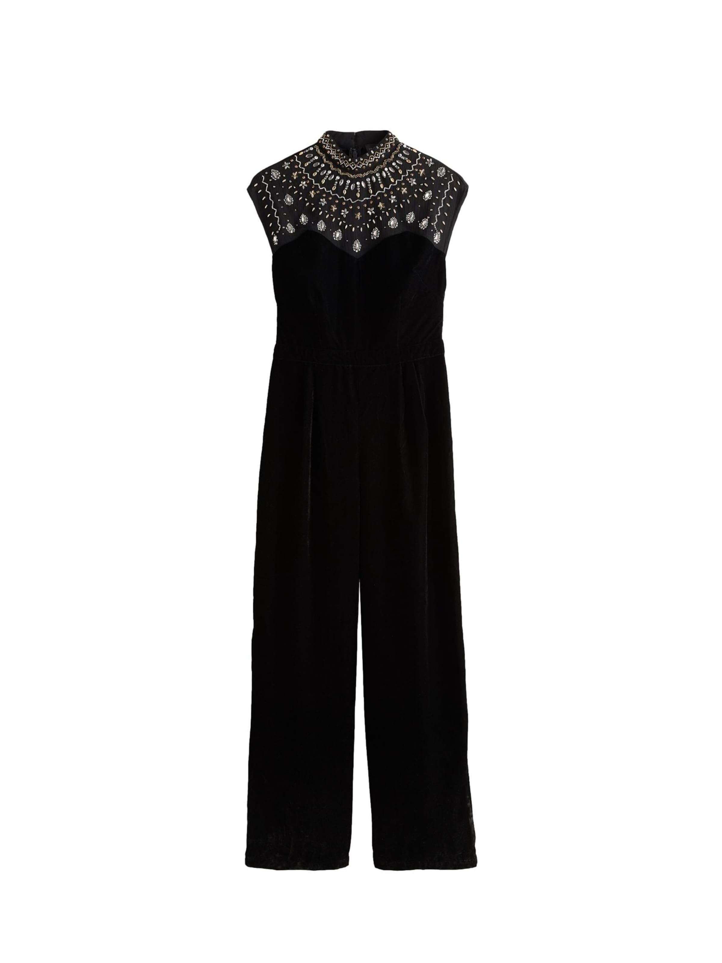 Tuta jumpsuit di love & roses in nero: frontale