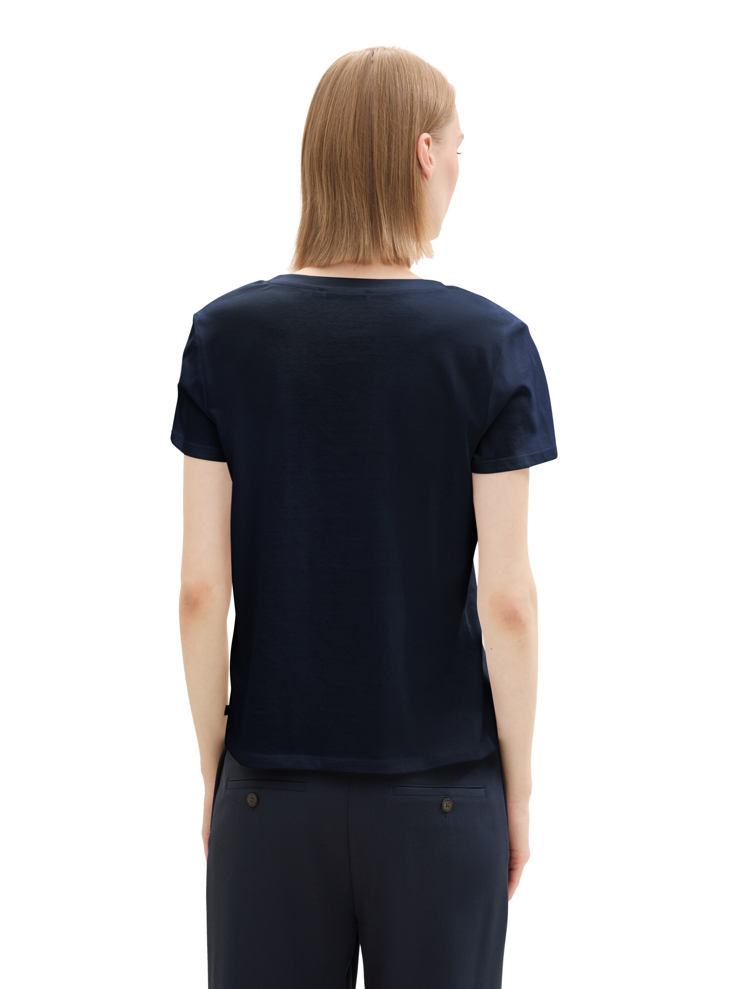 TOM TAILOR DENIM Tričko - Modrá