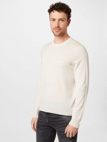 BOSS Sweater 'Botto' in White: front