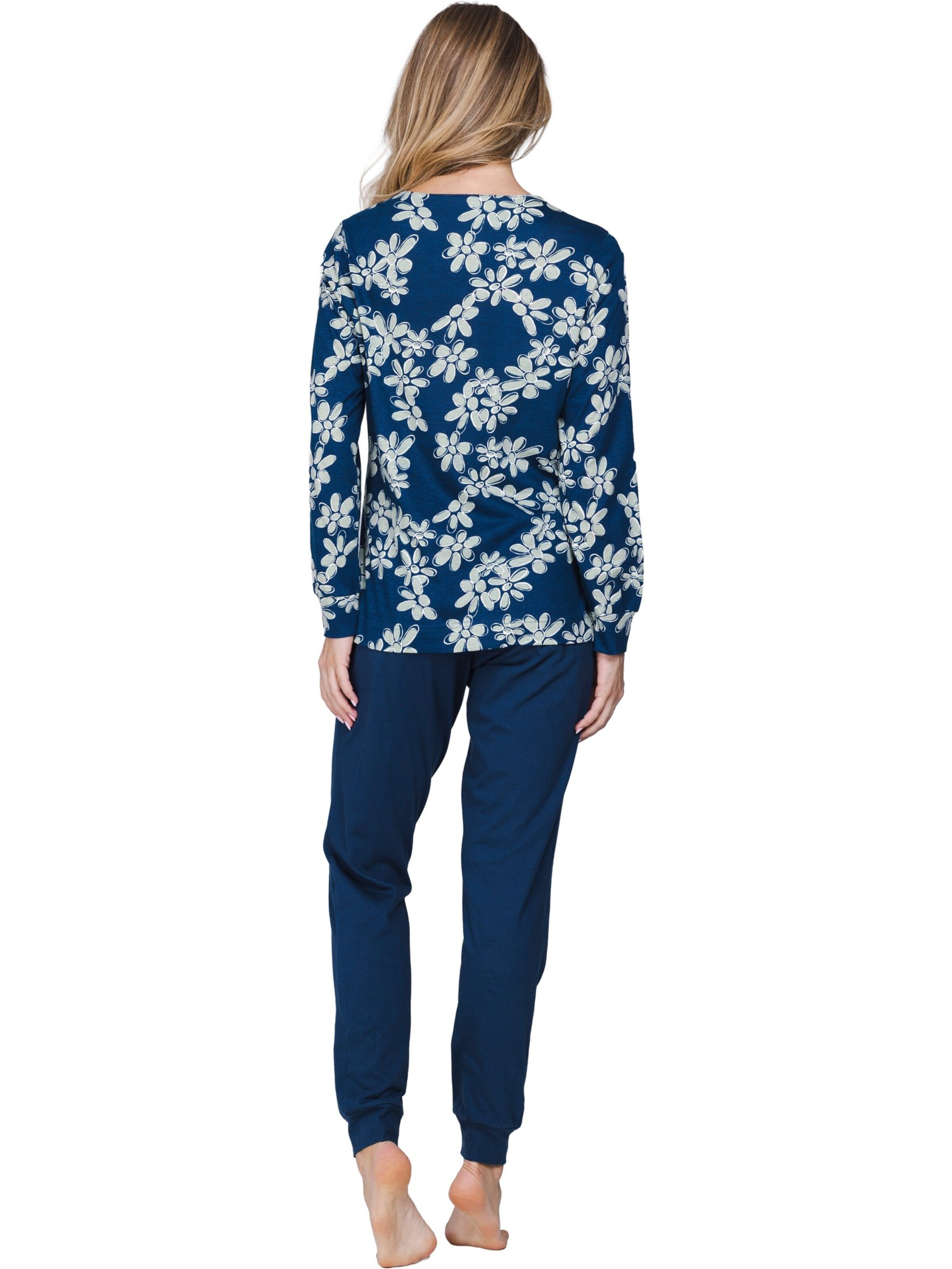Pyjama 'Nordic Bloom' Pastunette en bleu