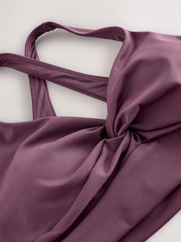 Next Bustier Biustonosz sportowy w kolorze fioletowy