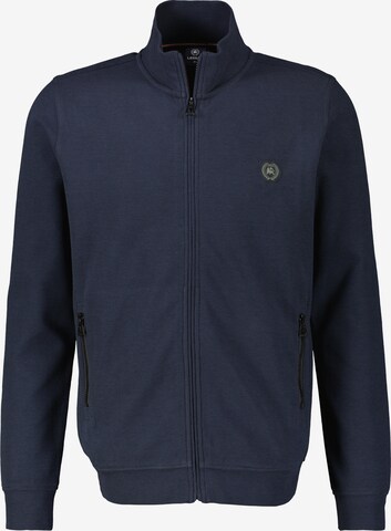 LERROS Zip-Up Hoodie in Blue: front