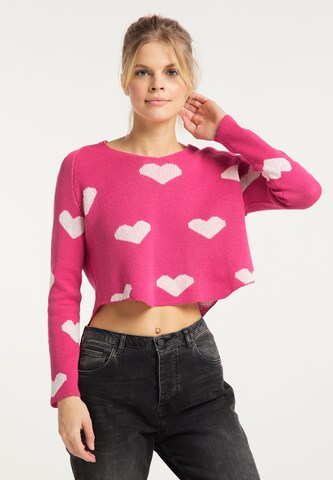 Pull-over MYMO en rose : devant