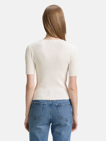 TOM TAILOR DENIM Sweater in White