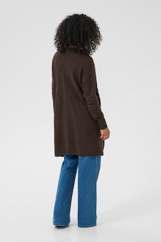 Kaffe Strickjacke 'KAEmria' in Braun