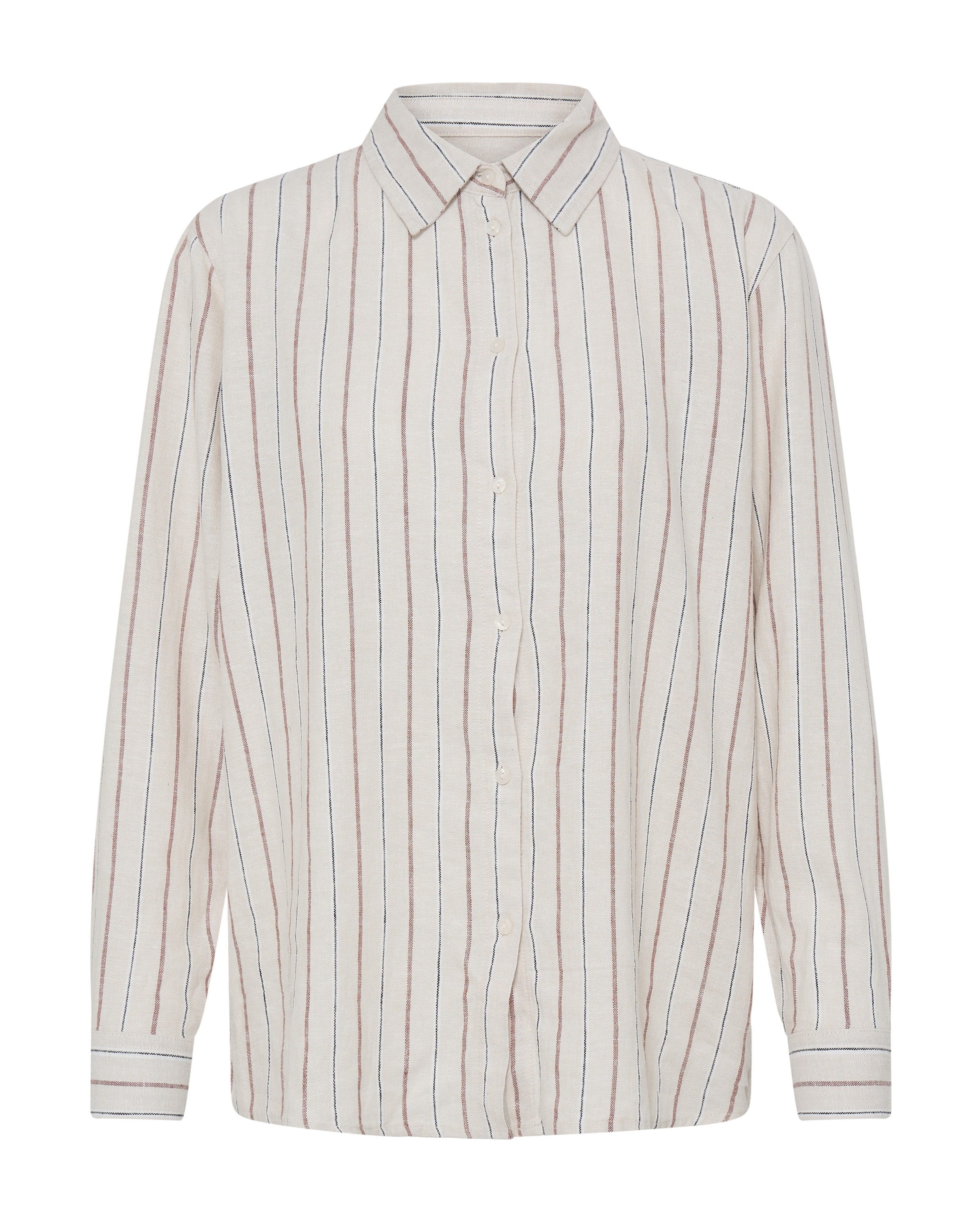 ICHI Blusa 'LINNO' em XS em estuque / ecru, Vista do artigo