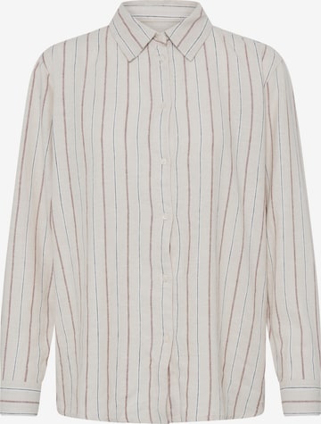 ICHI - Blusa 'LINNO' em bege: frente