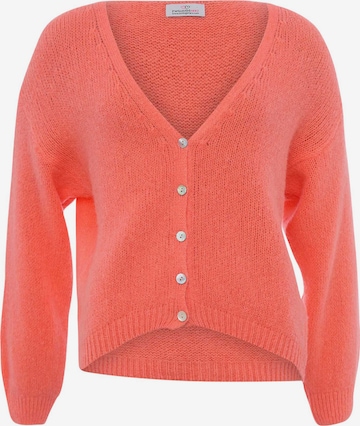 Zwillingsherz Knit Cardigan in Orange: front