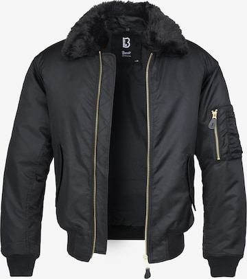 Brandit Between-Season Jacket in Black: front