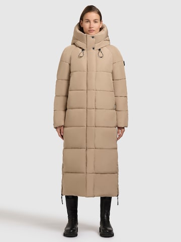 khujo Wintermantel in Beige: Vorderseite