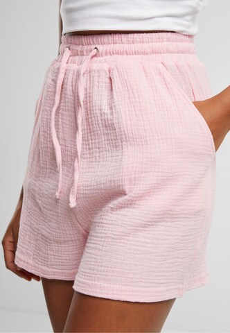 Urban Classics Loose fit Trousers in Pink