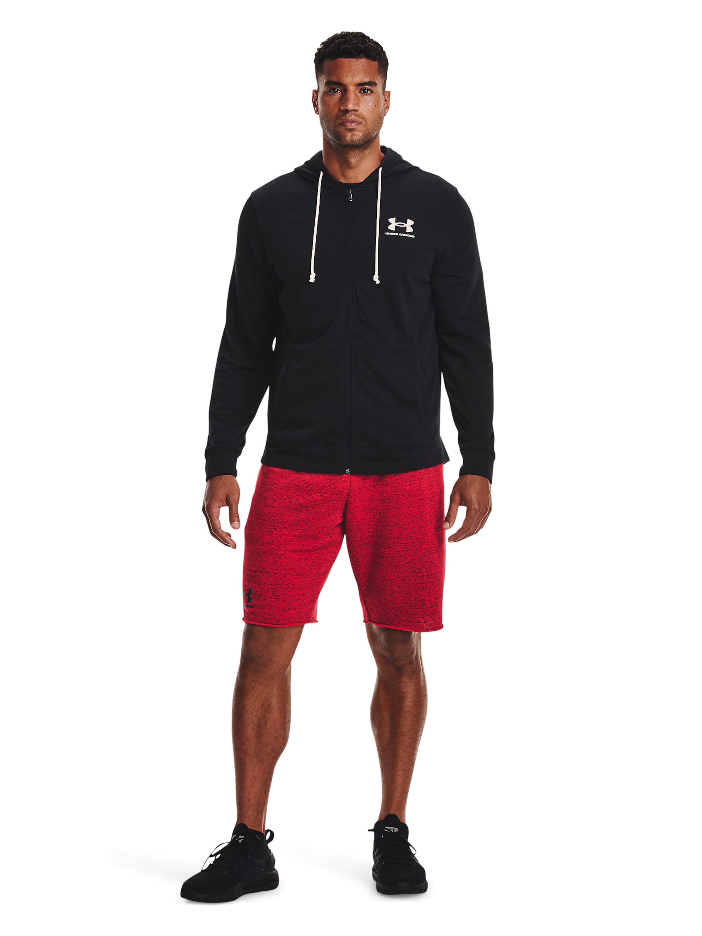 UNDER ARMOUR Sportsweatvest 'Rival' in Zwart