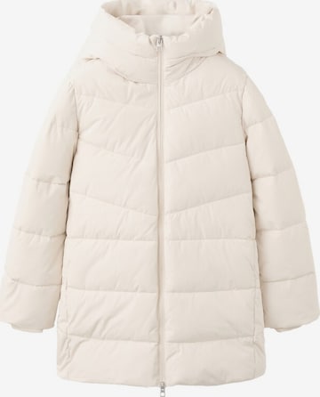 MANGO Winter Coat 'Tokyo' in White: front