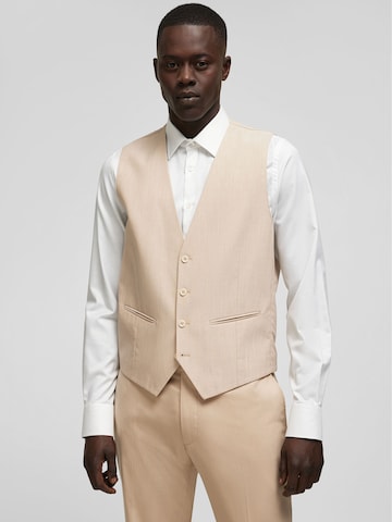 HECHTER PARIS Vest in Beige: front