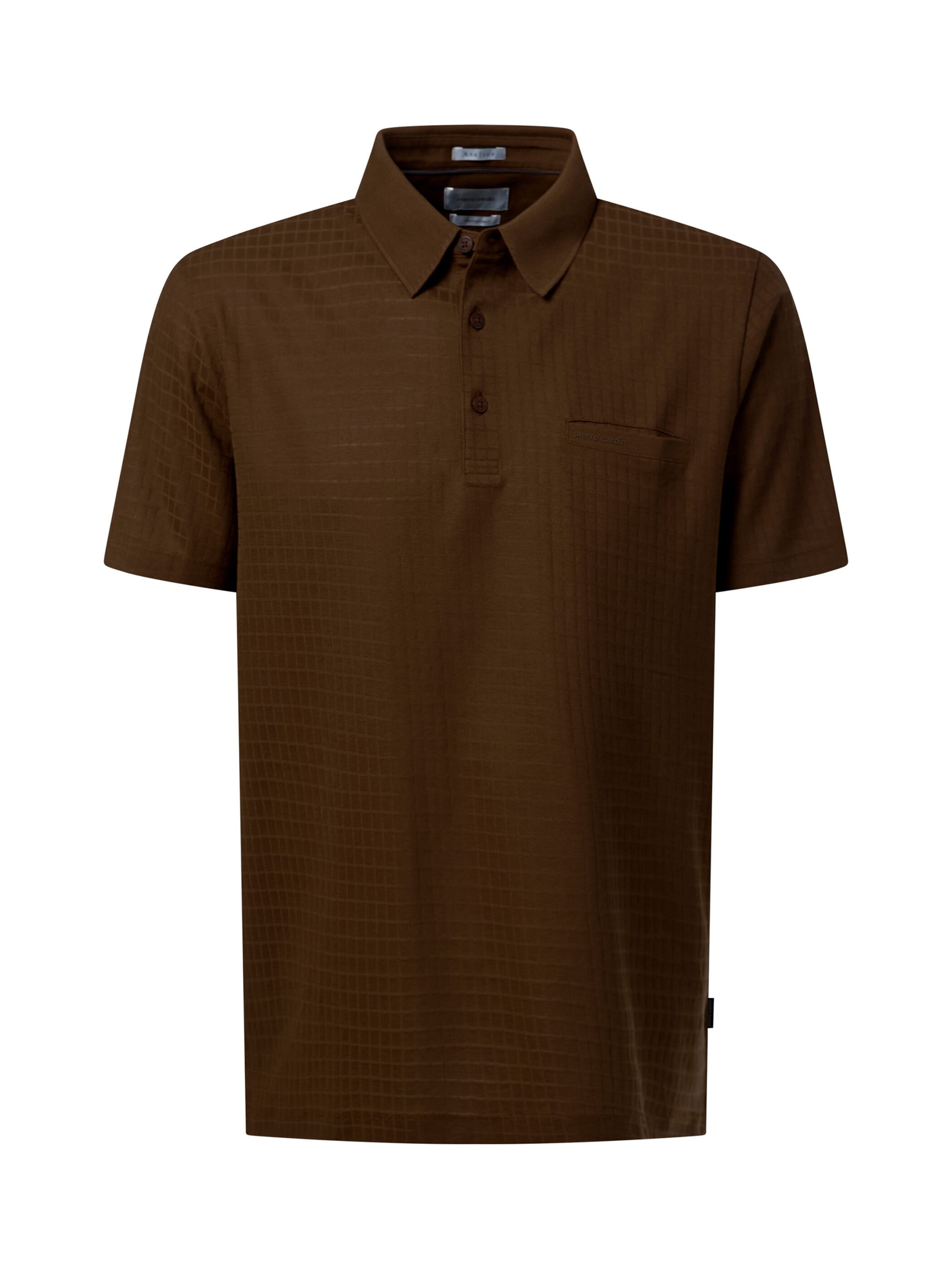 PIERRE CARDIN Shirt in Bruin: voorkant