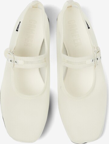 CAMPER Ballet Flats with Strap 'Casi Myra' in White
