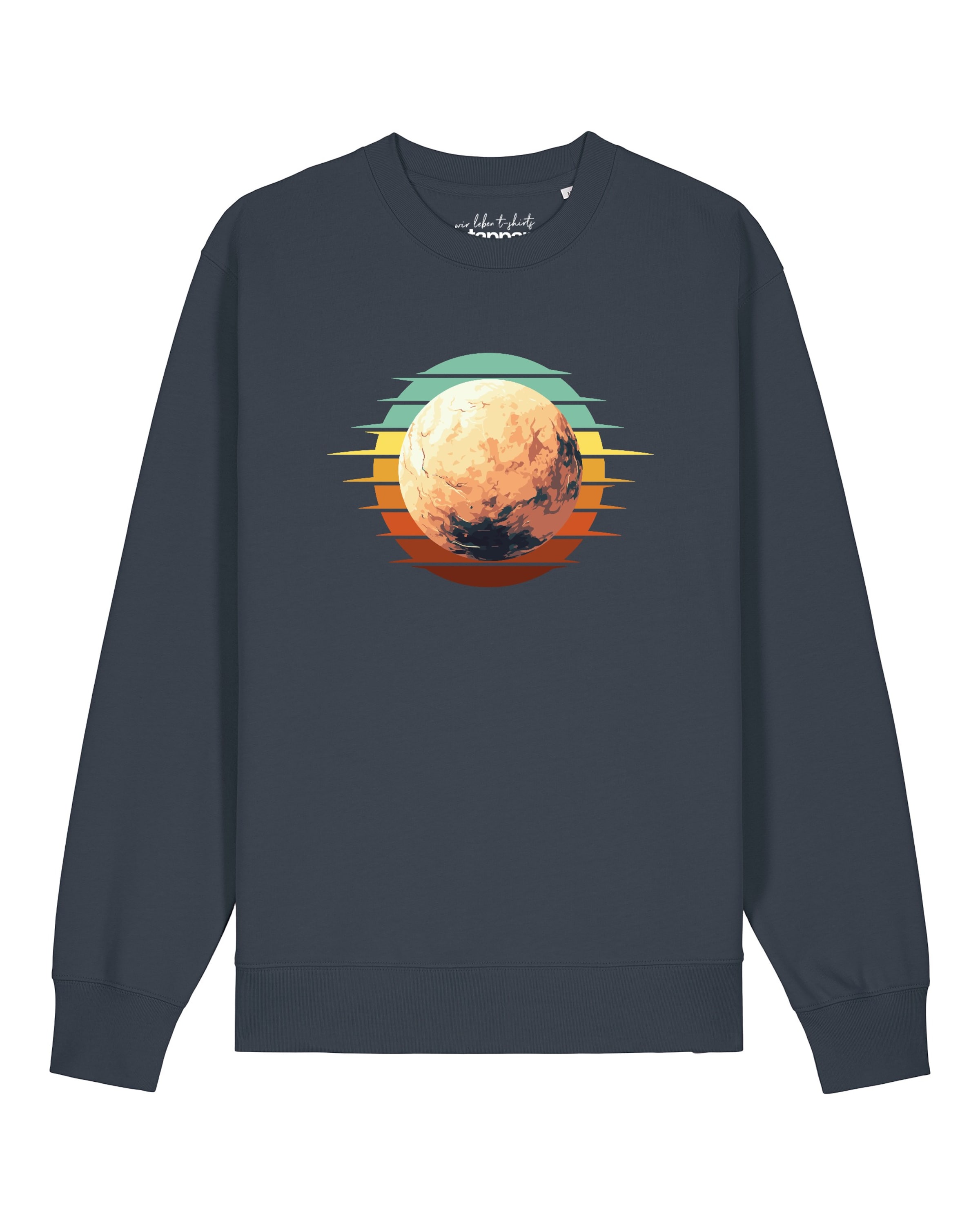 Sweat-shirt 'Pluto Retro Sunset' Watapparel en gris : devant