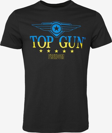 TOP GUN Shirt ' TG22011 ' in Schwarz: predná strana