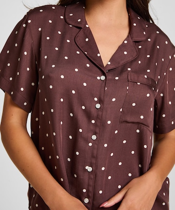 Hunkemöller Slaapshirt in Bruin
