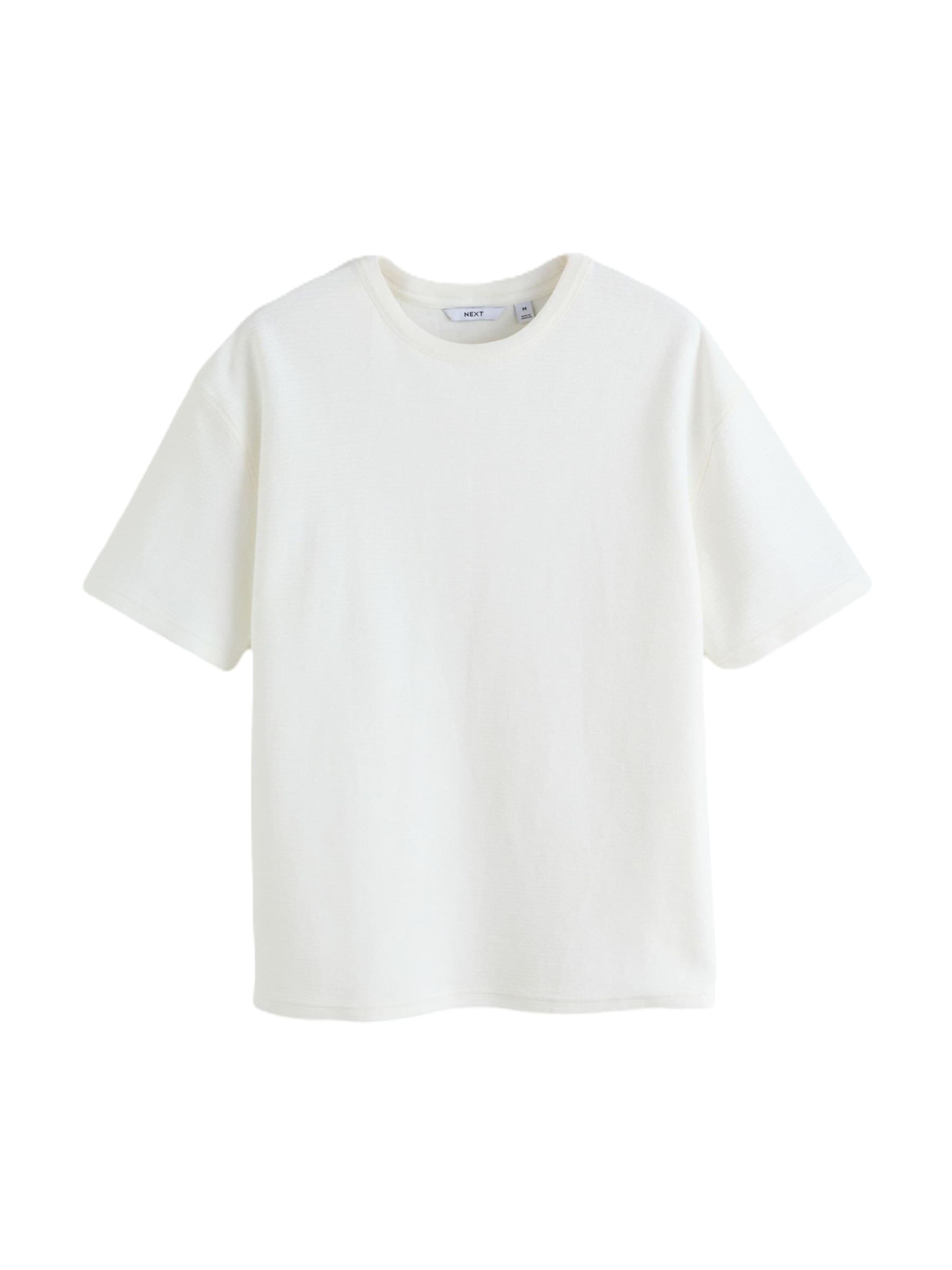 T-Shirt Next en blanc : devant