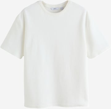 T-Shirt Next en blanc : devant