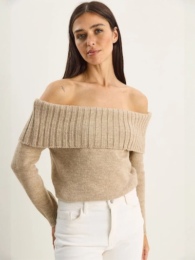 Bianco Lucci Pull-over 'Pullover' en S-L en beige, Vue avec produit