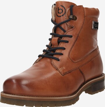 bugatti Lace-Up Boots 'Valere' in Brown: front