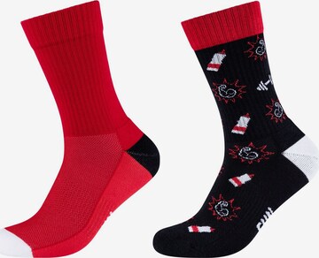 FUN Socks Socken in Rot: predná strana