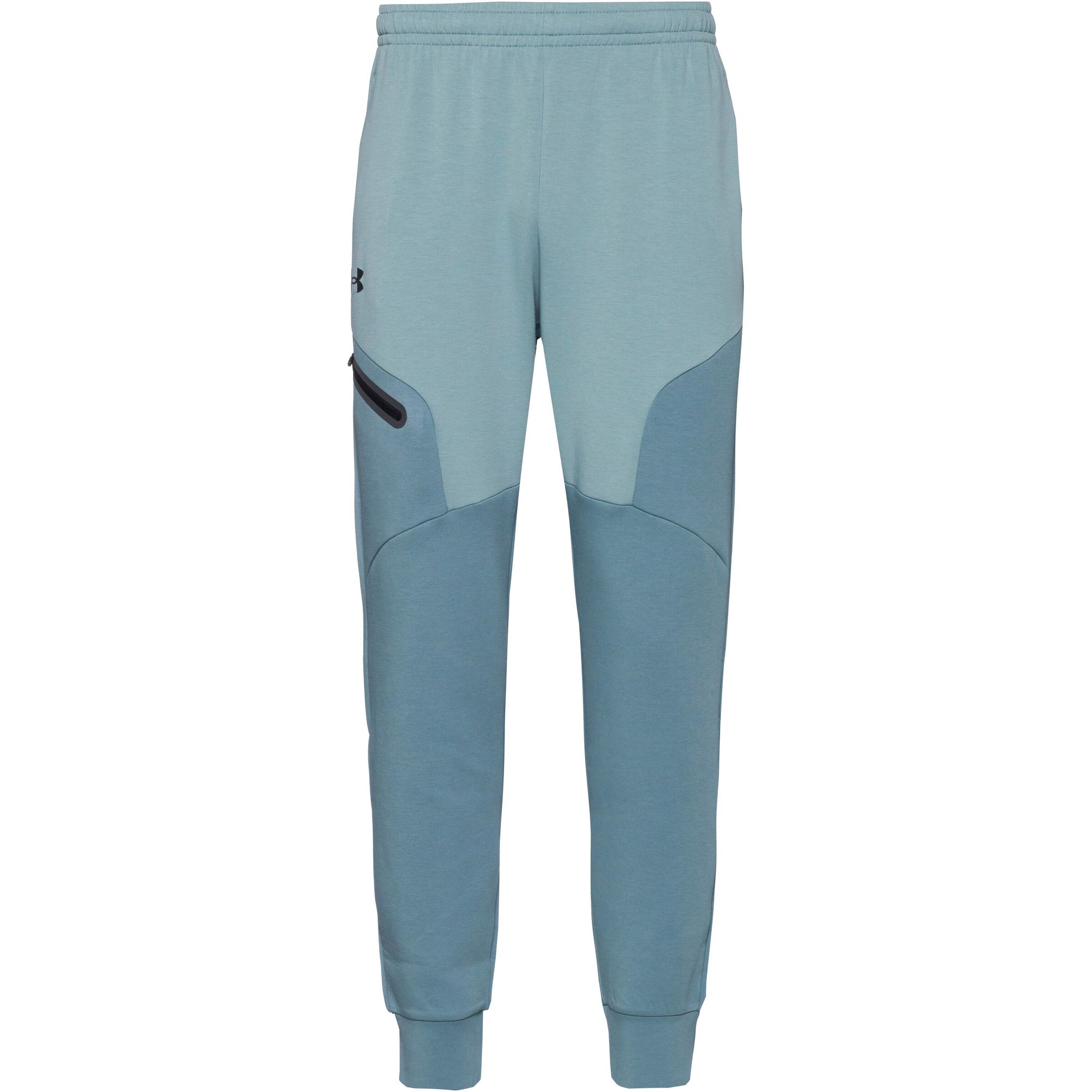 UNDER ARMOUR Tapered Workout Pants 'Unstoppable' in Blue: front