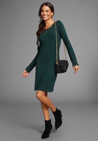 LAURA SCOTT Strickkleid in Grün