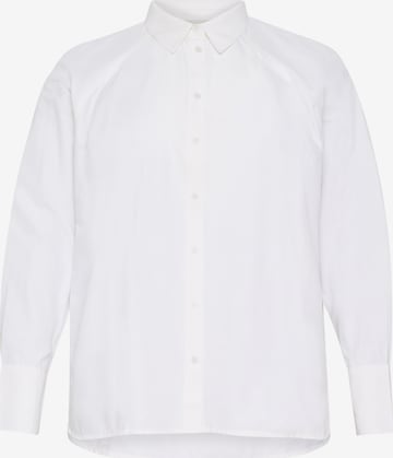 KAFFE CURVE Bluse 'Haila' in Weiß: Vorderseite