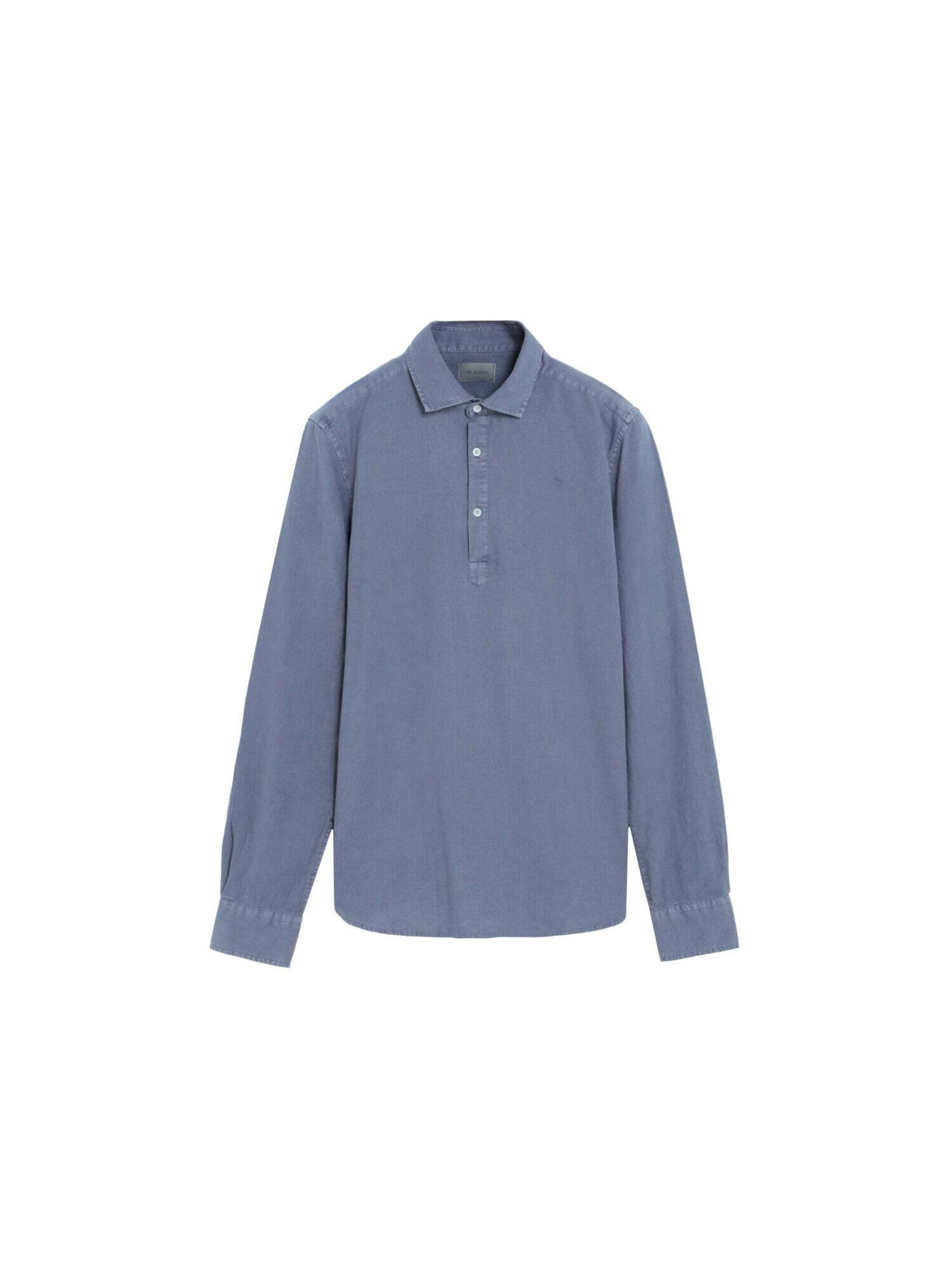 Scalpers Regular Fit Polera Se Colors Shirt ' ' in Grau: Vorderseite