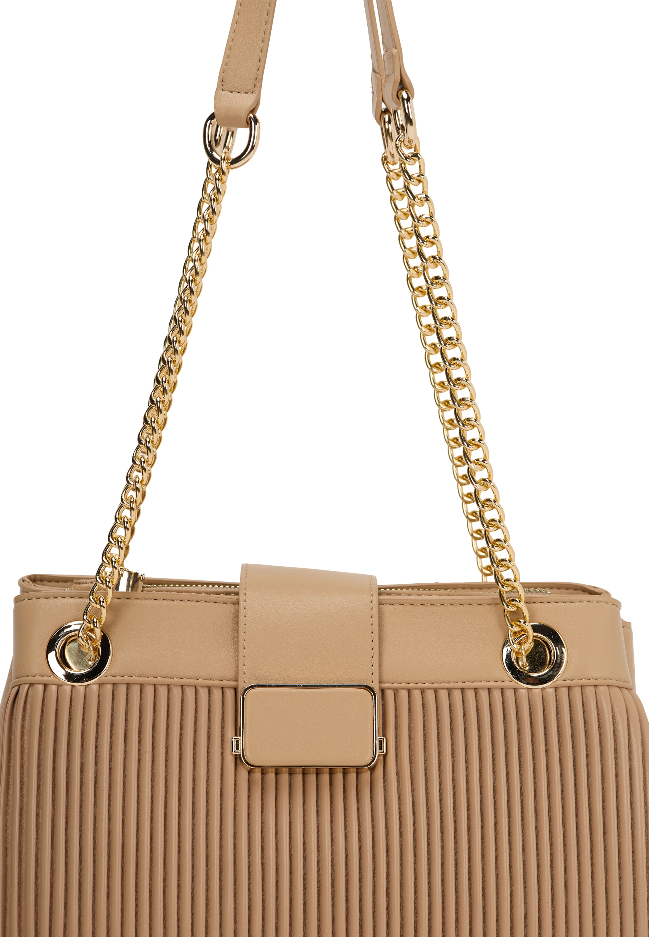 faina - Mala de ombro 'Back To Office' em bege