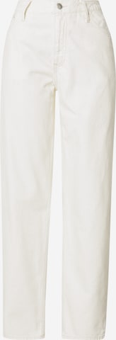 Calvin Klein Jeans Wide leg Jeans in Wit: voorkant