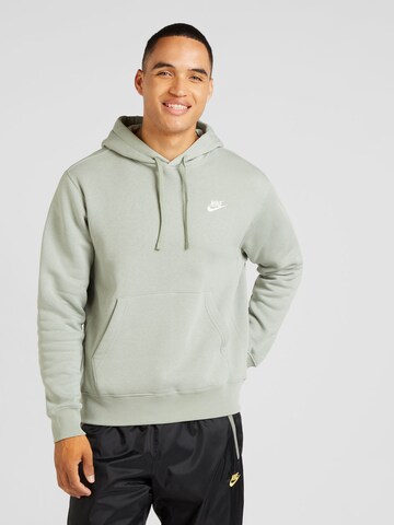 Nike Sportswear Bluzka sportowa 'Club Fleece' w kolorze zielony: przód