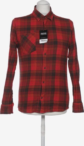 Volcom Button Up Shirt in S in Red: front