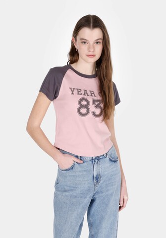 T-shirt Colin's en rose : devant