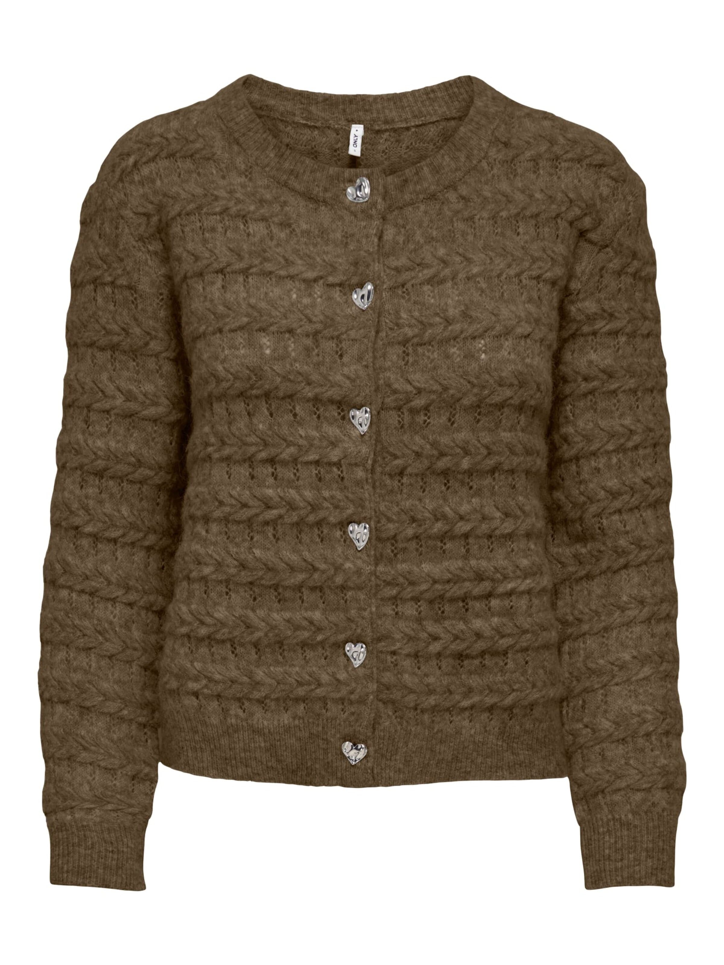 ONLY Strickjacke 'cabala' in Grün: Vorderseite