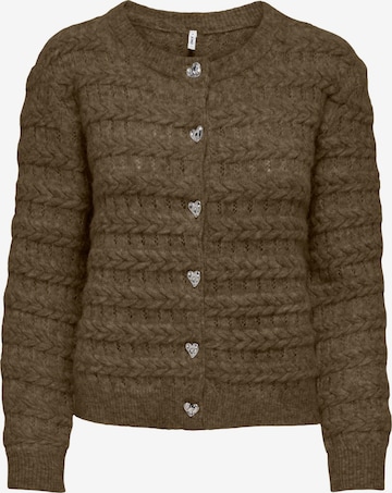 ONLY Strickjacke 'cabala' in Grün: Vorderseite