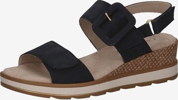 CAPRICE Strap Sandals in Blue: front