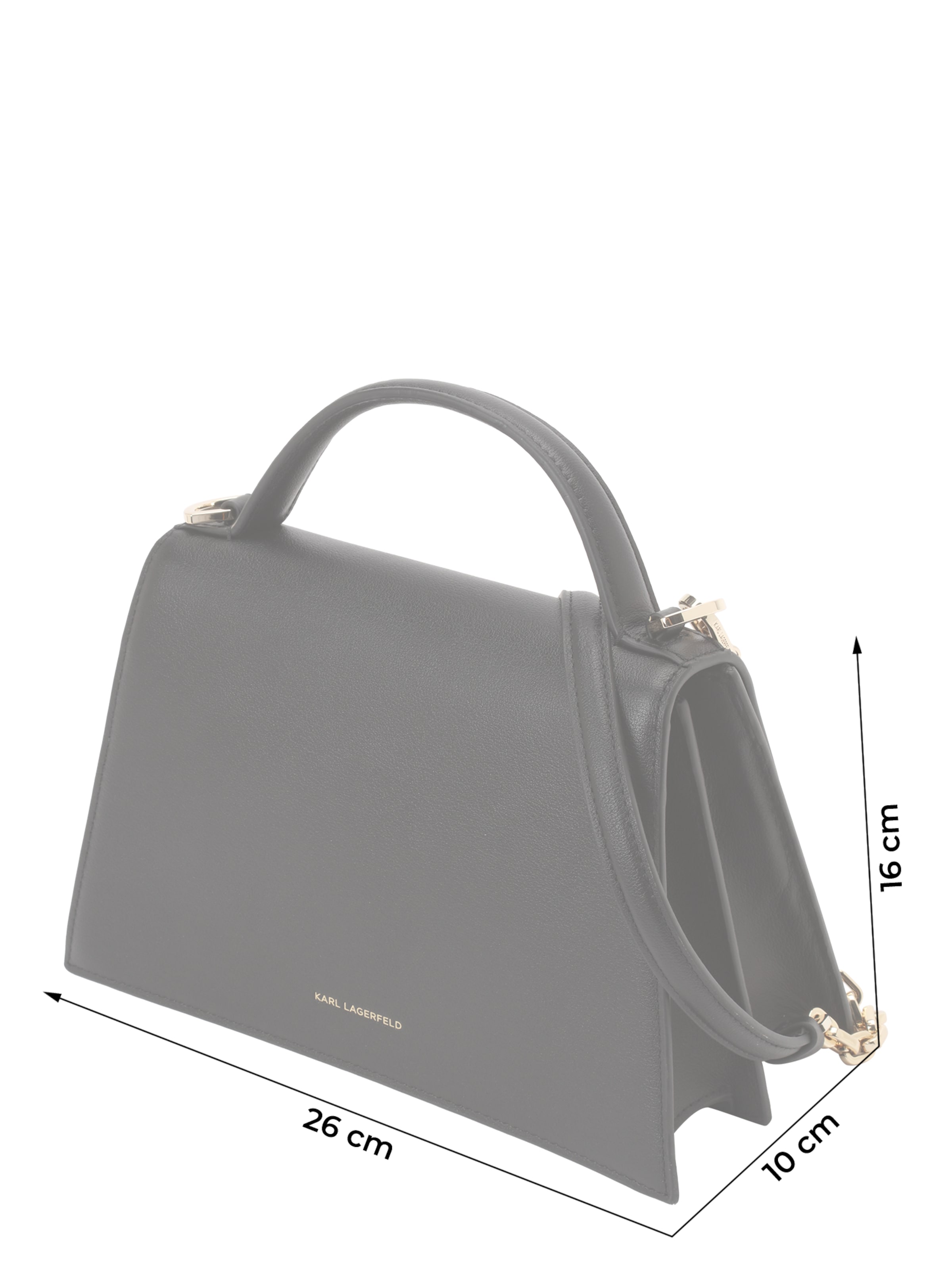 melns Karl Lagerfeld Rokassomiņa